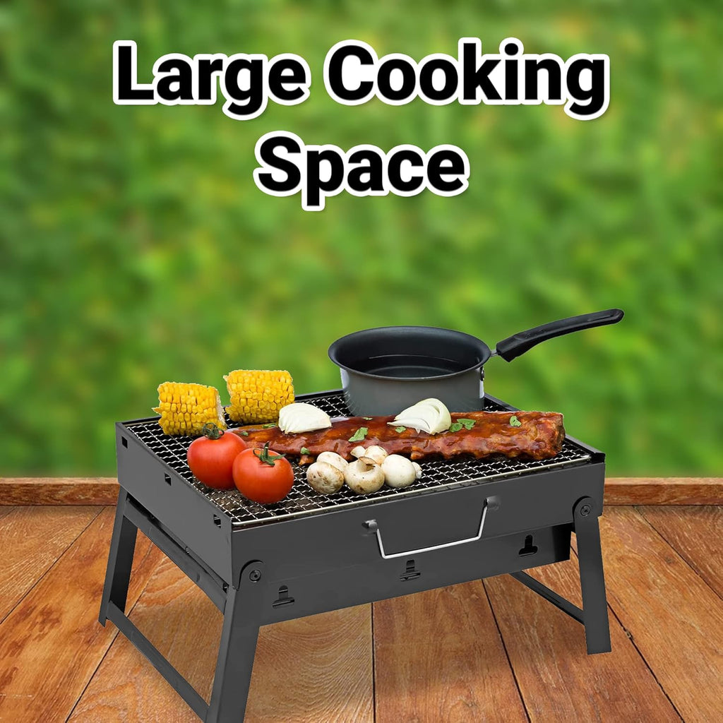 Portable Foldable Stainless Steel Charcoal BBQ Grill in Saudi Arabia | ShopSaudiNow