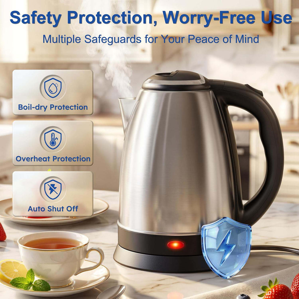 Stainless Steel Electric Kettle 1.8–2.0L