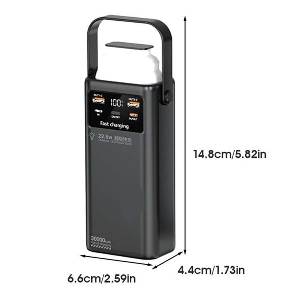 Power Bank with LED Lantern 30000mAh in KSA