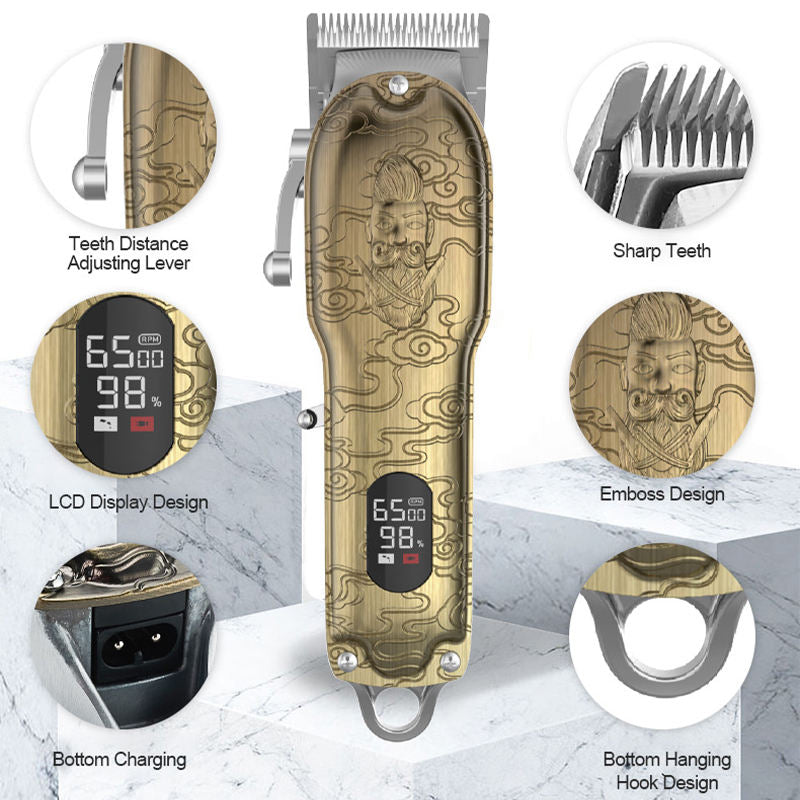 Professional Hair Clipper with Digital Display
