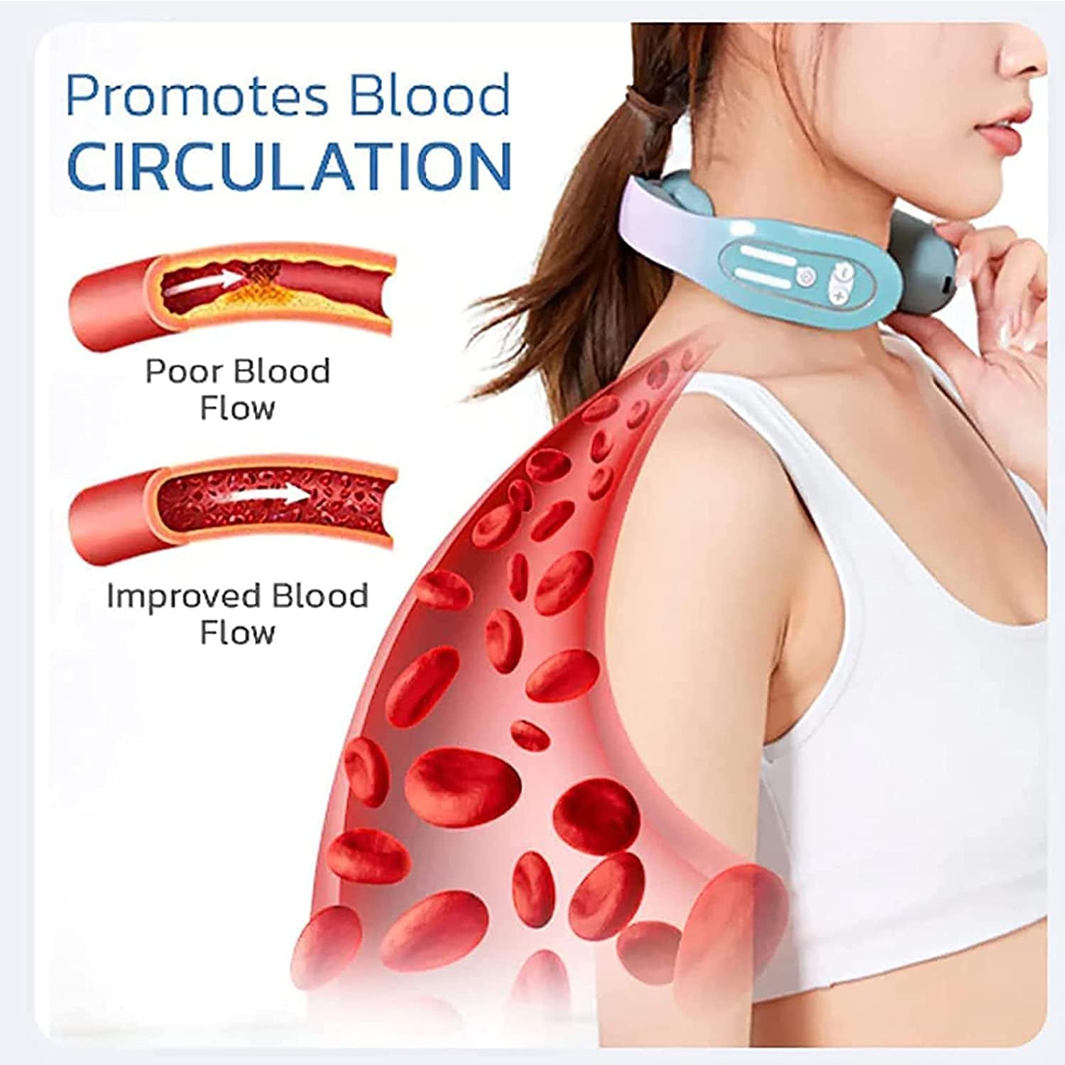Electric Neck and Shoulder Massager with Heat