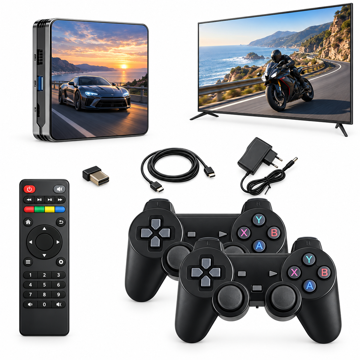 W8 PRO Android TV Game Dual System