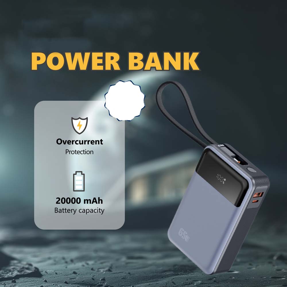 Buy 65W PD Fast Charging Power Bank in Saudi Arabia