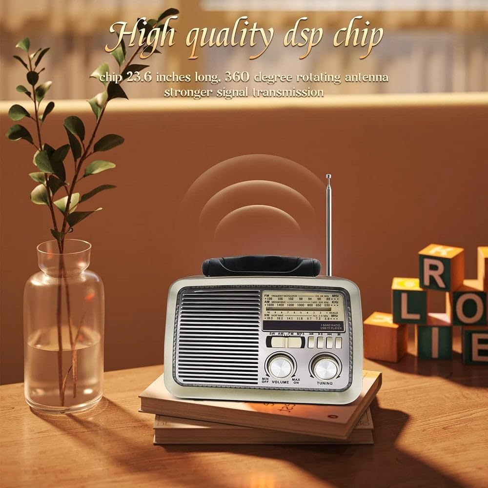 Portable Retro Bluetooth Radio | ShopSaudiNow