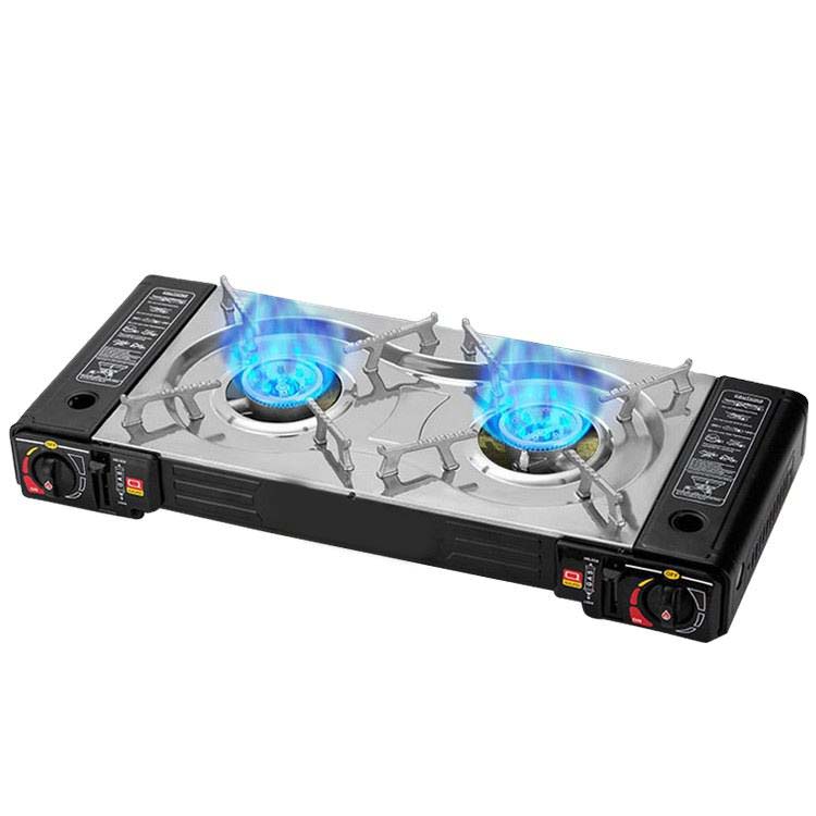 Portable Dual Burner Gas Stove
