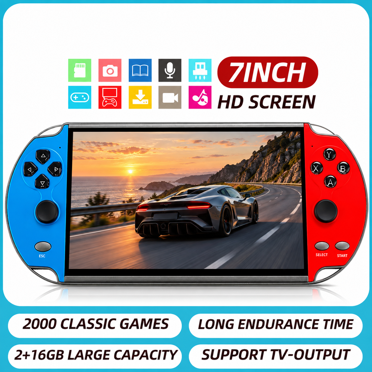 Retro Handheld Game Console