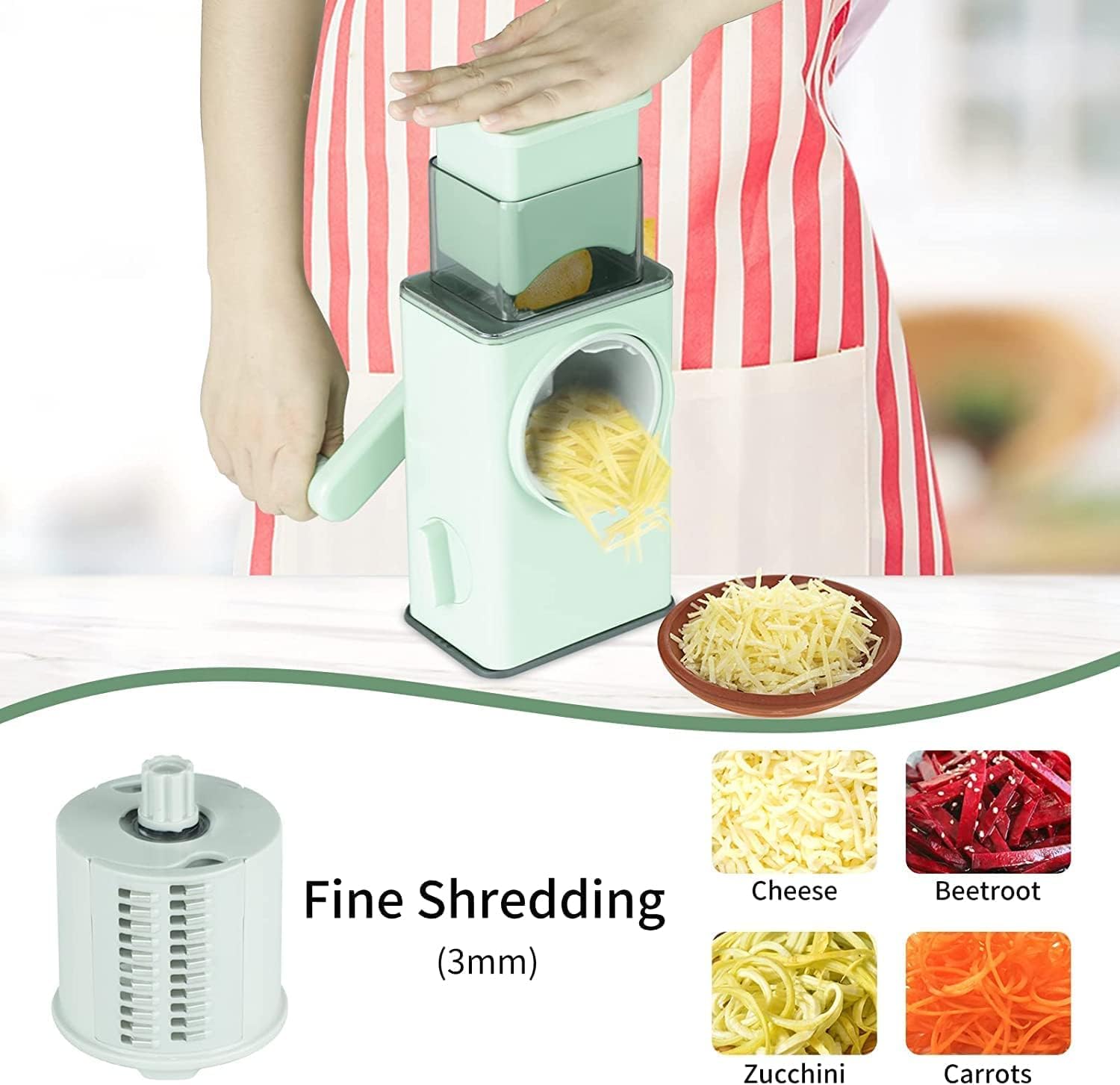 Buy 3-in-1 Manual Vegetable Cutter Online in Saudi Arabia
