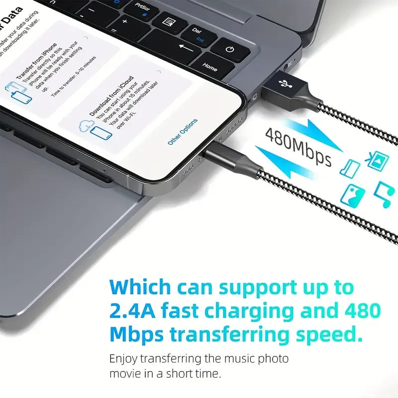 2 Meter Fast Charging Cable 2A | Saudi Arabia