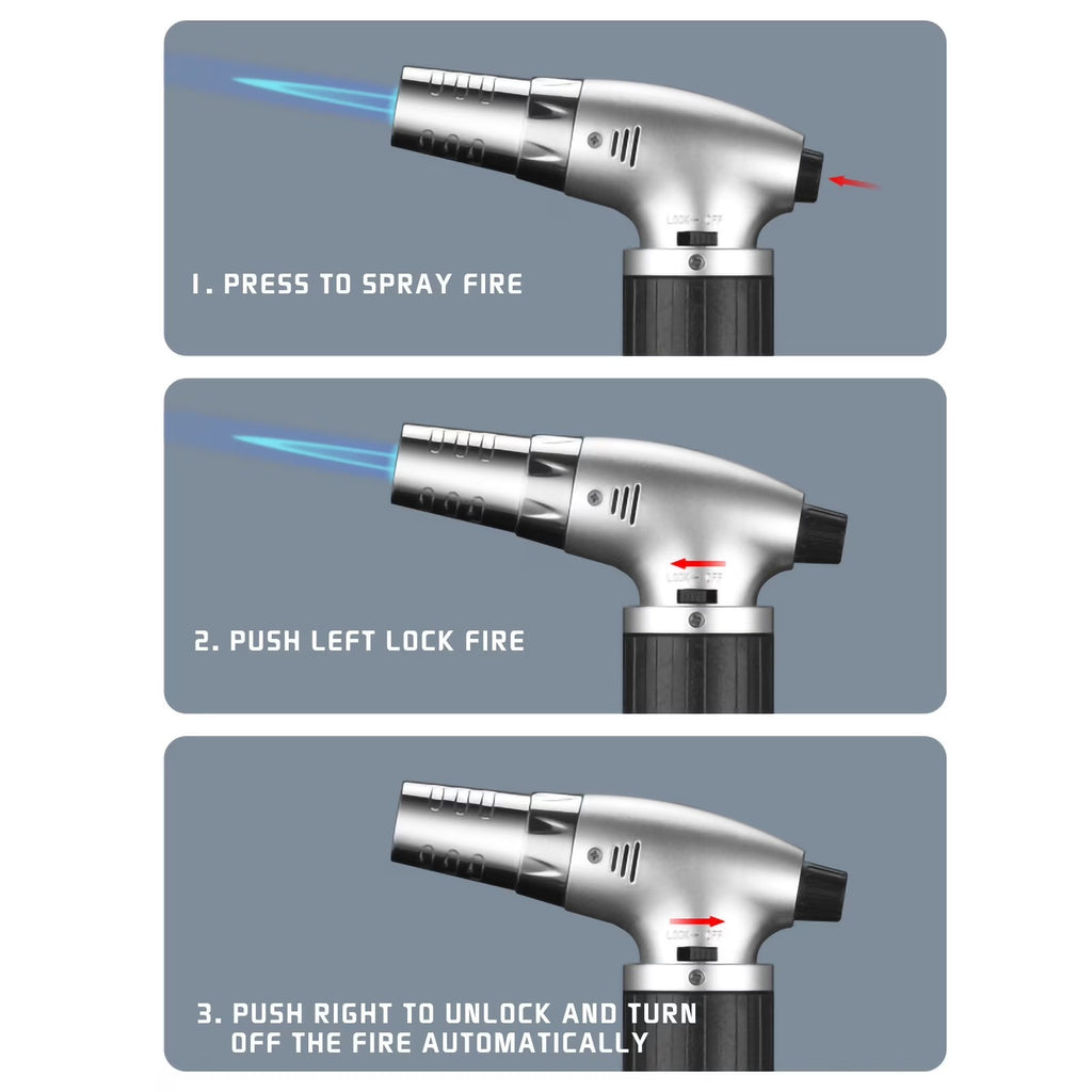 Torch Lighter with Adjustable Flame