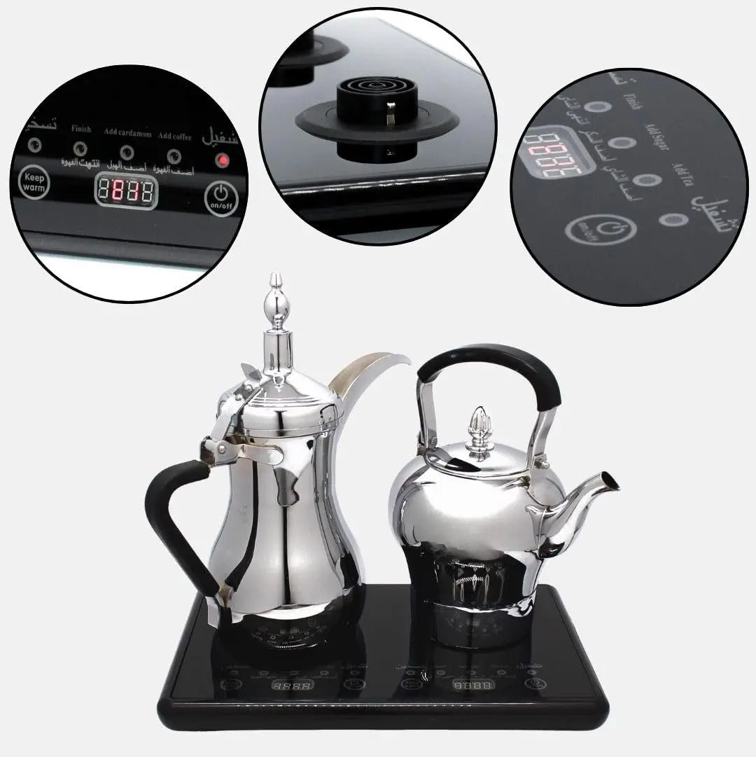 Stainless Steel Electric Coffee and Tea Pot Set