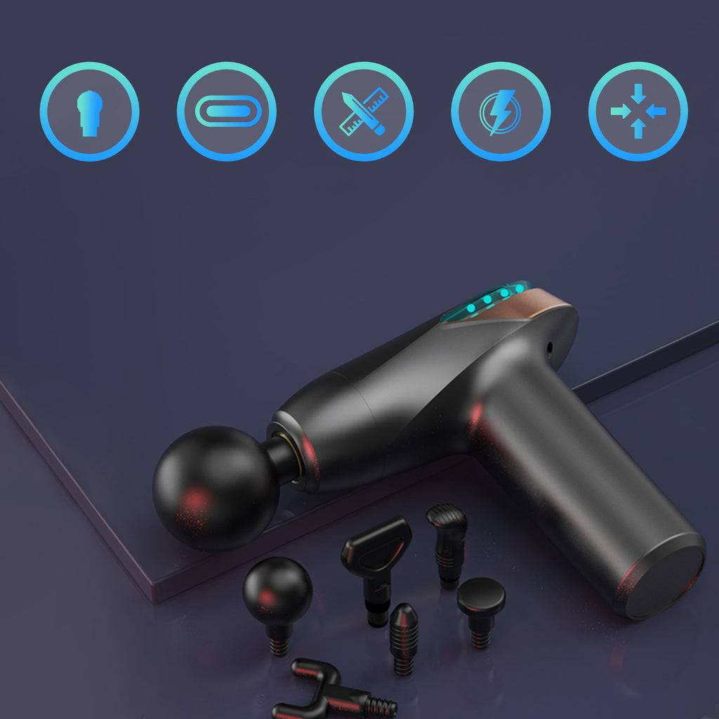 Shop Intelligent Massage Gun with 6 Heads in Saudi Arabia