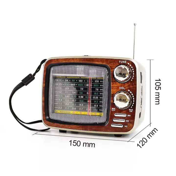 Vintage AM/FM/SW Radio with Bluetooth Speaker | ShopSaudiNow