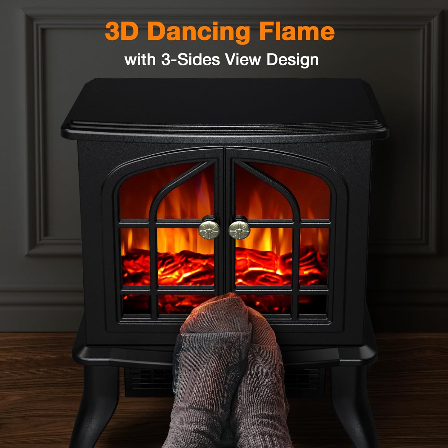 Electric Fireplace Heater Stove Style in Saudi Arabia