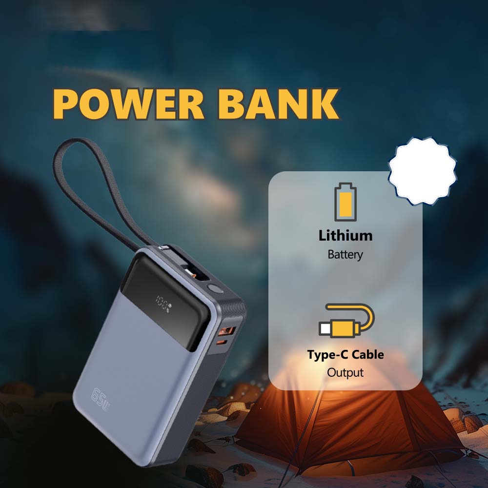 Buy 65W PD Fast Charging Power Bank in Saudi Arabia