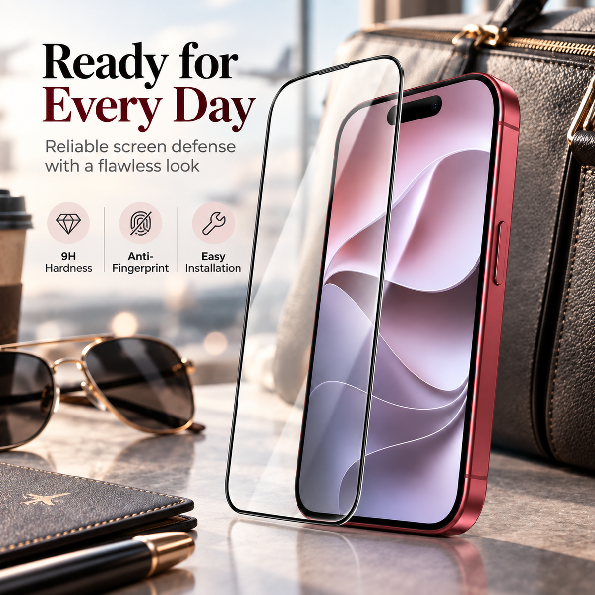 18 Pro Max 9H+ Tempered Glass Screen Protector
