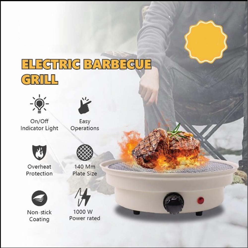 PORTABLE ELECTRIC BARBECUE GRILL