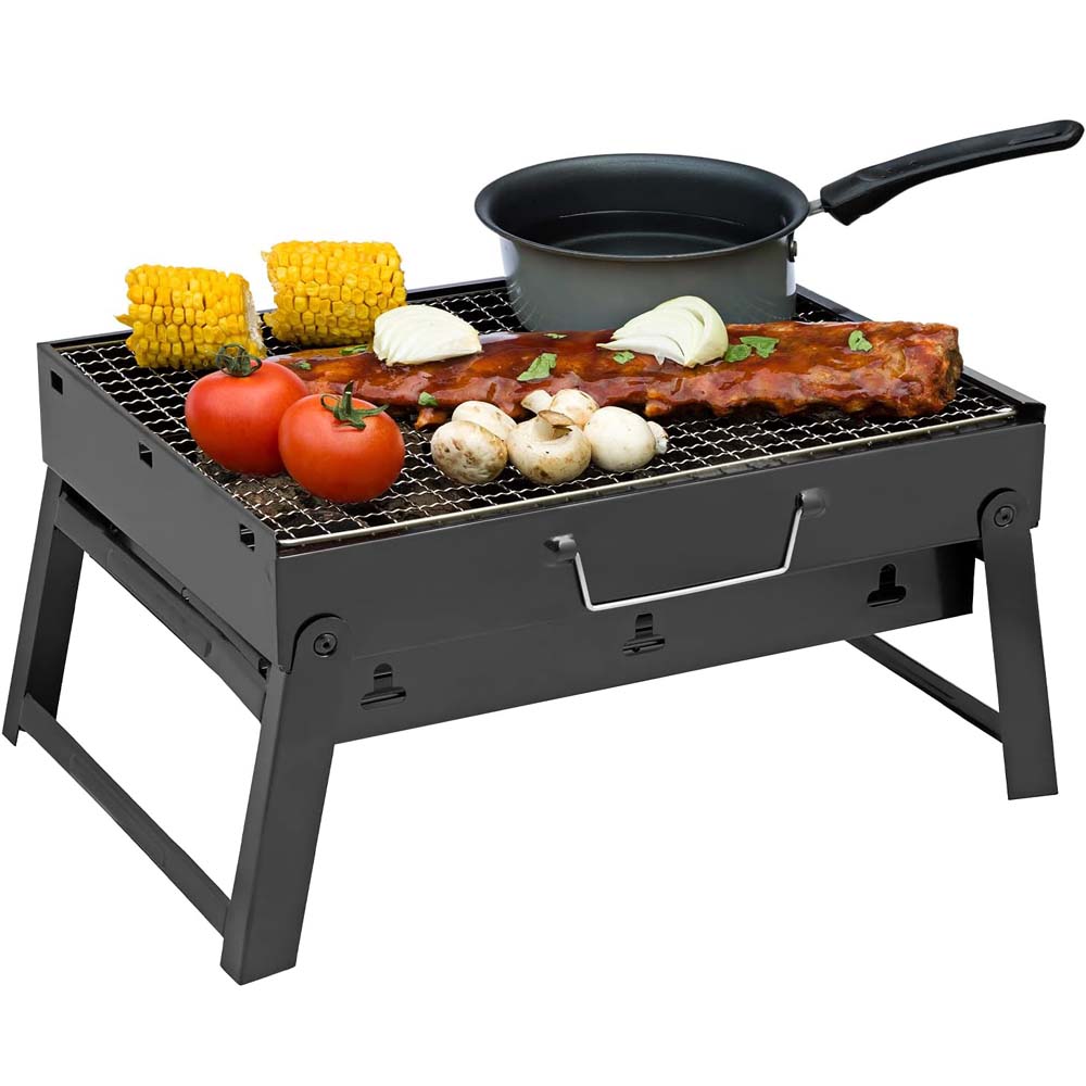 Portable Foldable Stainless Steel Charcoal BBQ Grill in Saudi Arabia | ShopSaudiNow