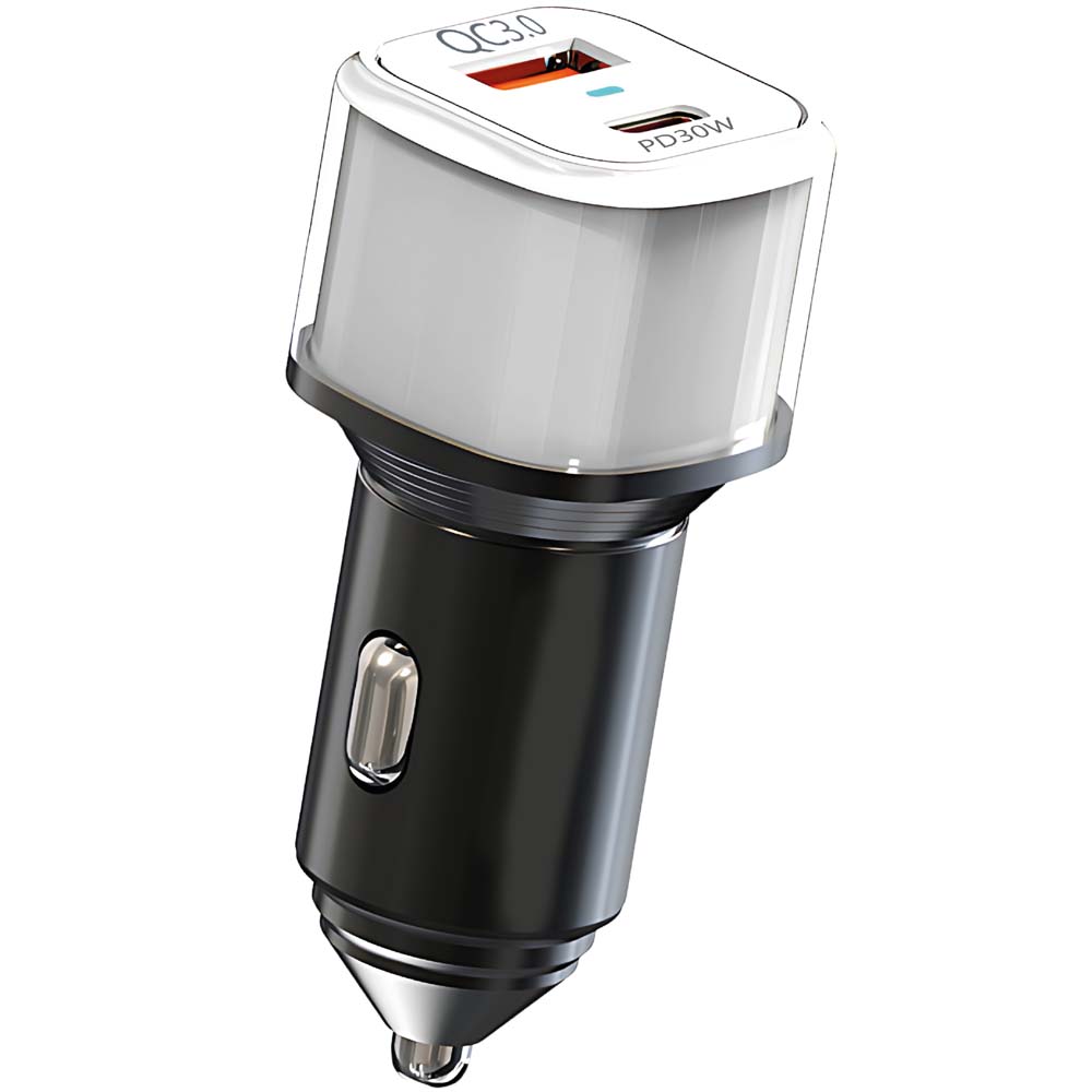 Aluminum Alloy Dual Port Car Charger