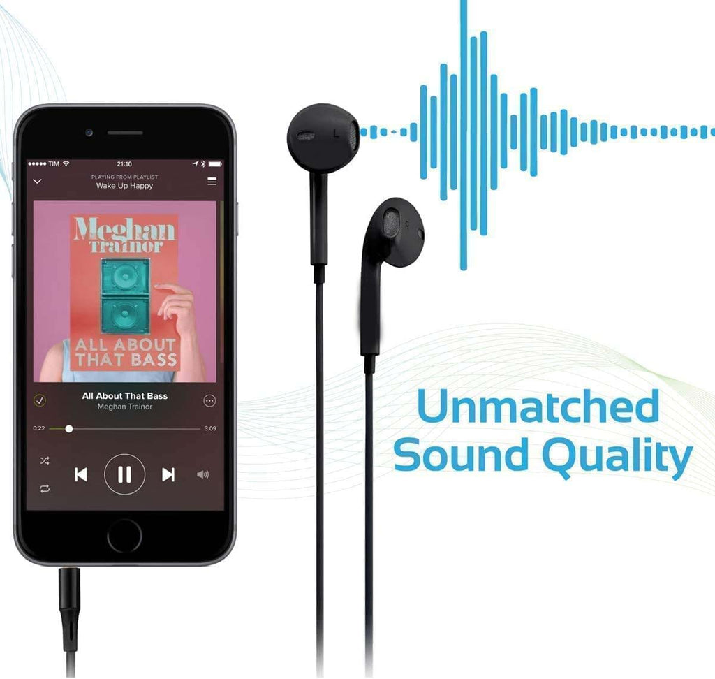 Wired In-Ear Earphones with Microphone & Extra Bass Sound in Saudi Arabia