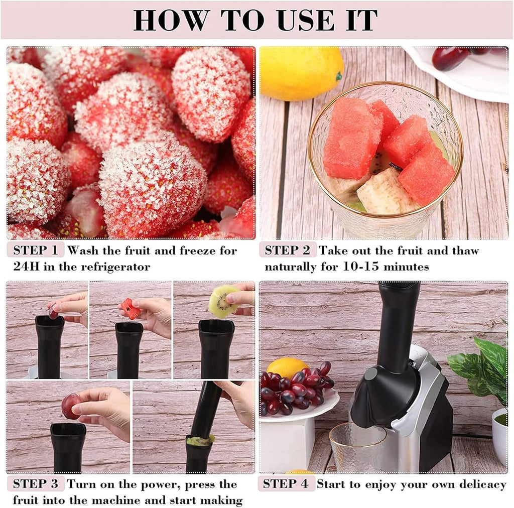 Automatic Frozen Fruit Ice Cream Maker