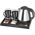 Electric Kettle Set with 2 Ceramic Cups