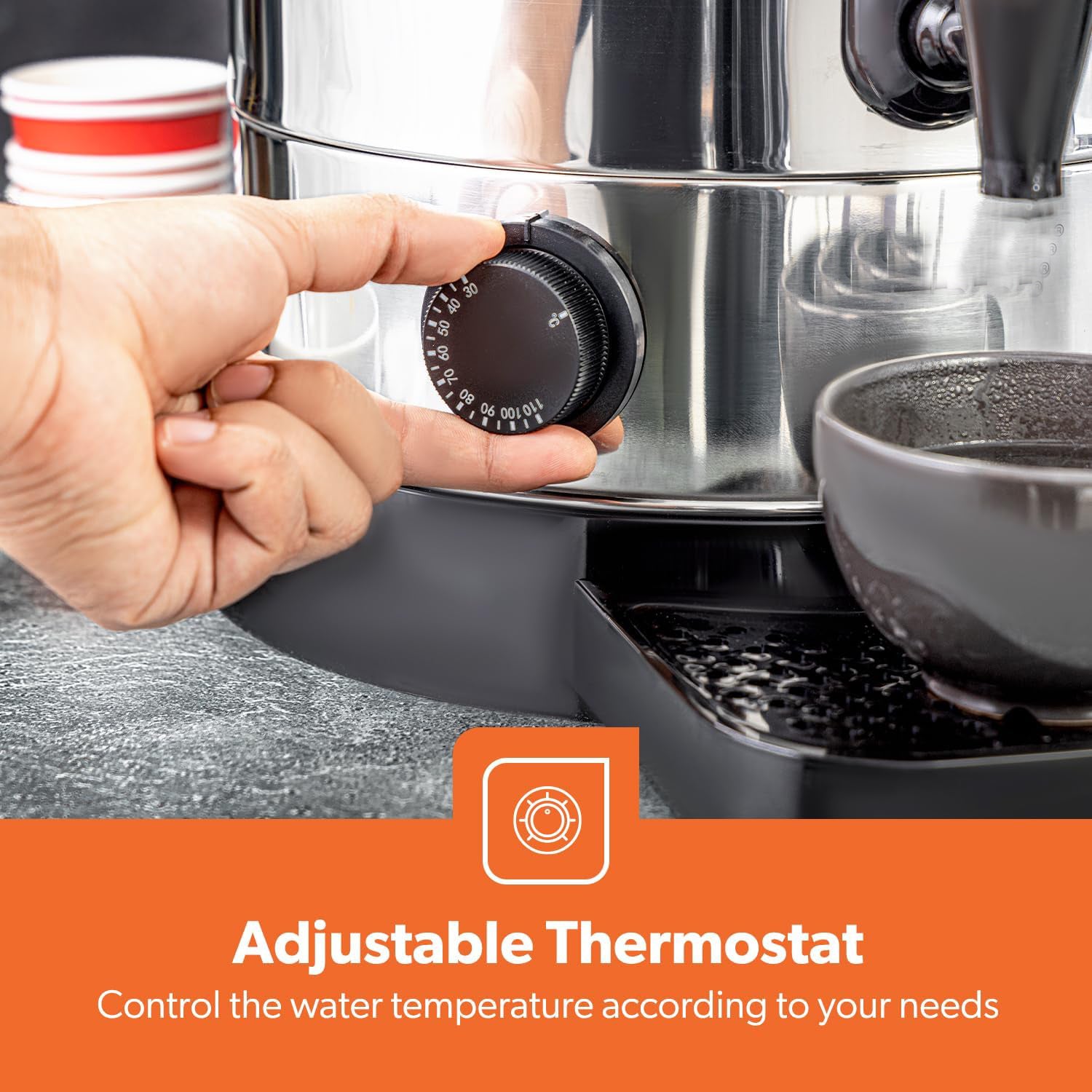 15.3L ELECTRIC WATER BOILER STAINLESS STEEL